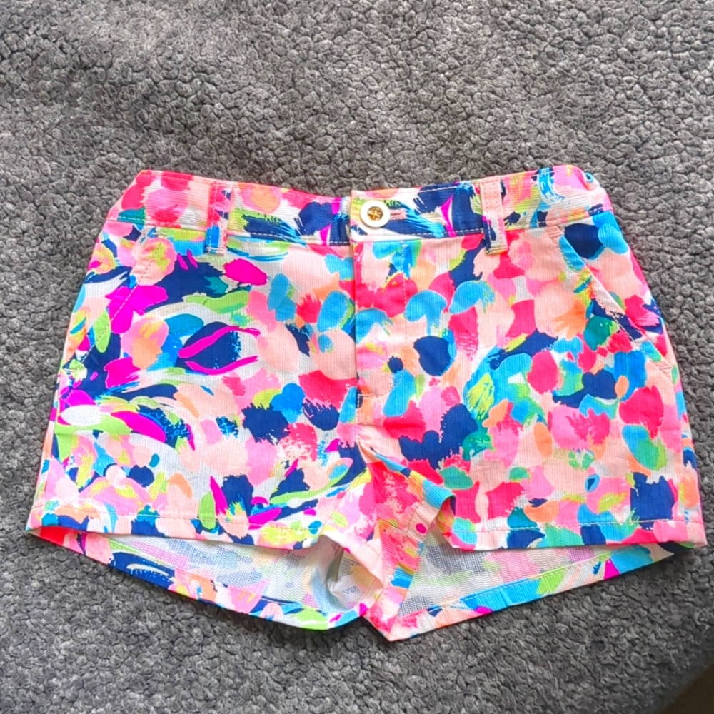 LILLY PULITZER Shorts Girls Sz 8 Pink Blue multi color